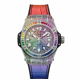 HUBLOT BIG BANG ONE CLICK STEEL RAINBOW ウブロ ビッグ・バン ワンクリック スチール レインボー 485.SX.9900.LR.0999