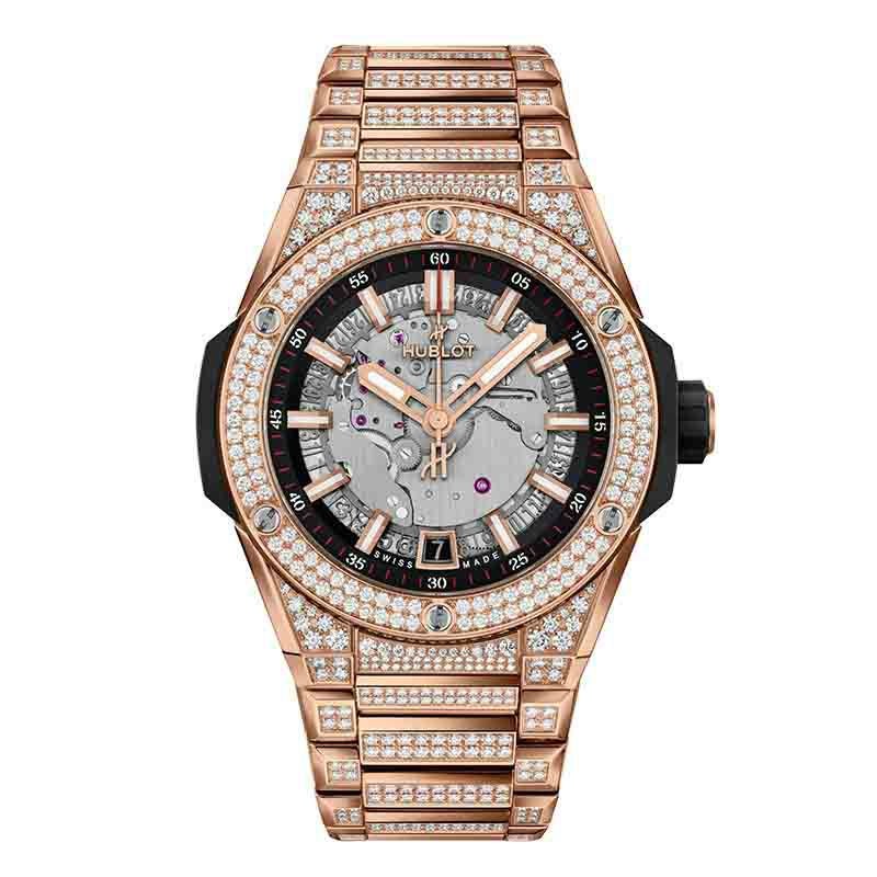 HUBLOT BIG BANG INTEGRATED TIME ONLY KING GOLD PAVE ウブロ ビッグ・バン インテグレーテッド タイムオンリー キングゴールド パヴェ 456.OX.0180.OX.3704