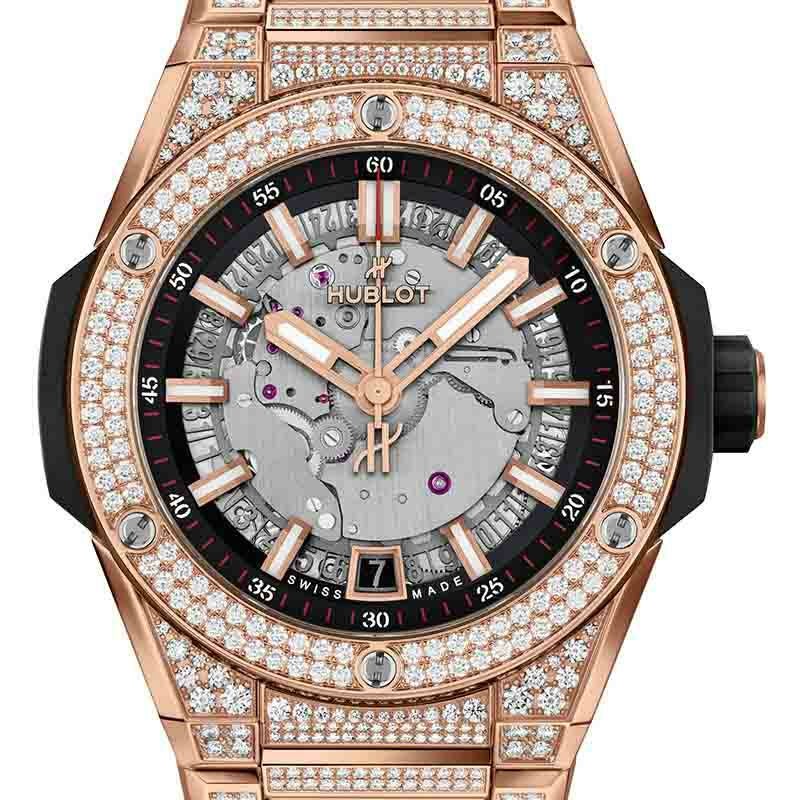 HUBLOT BIG BANG INTEGRATED TIME ONLY KING GOLD PAVE ウブロ ビッグ・バン インテグレーテッド タイムオンリー キングゴールド パヴェ 456.OX.0180.OX.3704