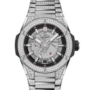 HUBLOT BIG BANG INTEGRATED TIME ONLY TITANIUM PAVE ウブロ ビッグ・バン インテグレーテッド タイムオンリー チタニウム パヴェ 456.NX.0170.NX.3704