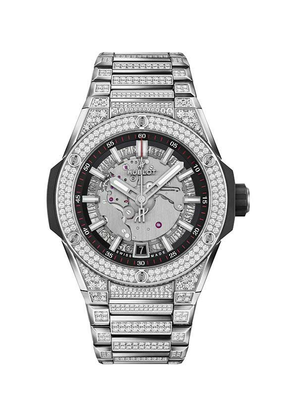 HUBLOT BIG BANG INTEGRATED TIME ONLY TITANIUM PAVE ウブロ ビッグ・バン インテグレーテッド タイムオンリー チタニウム パヴェ 456.NX.0170.NX.3704