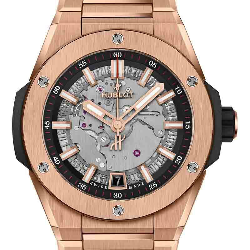 HUBLOT BIG BANG INTEGRATED TIME ONLY KING GOLD ウブロ ビッグ・バン インテグレーテッド タイムオンリー キングゴールド 456.OX.0180.OX
