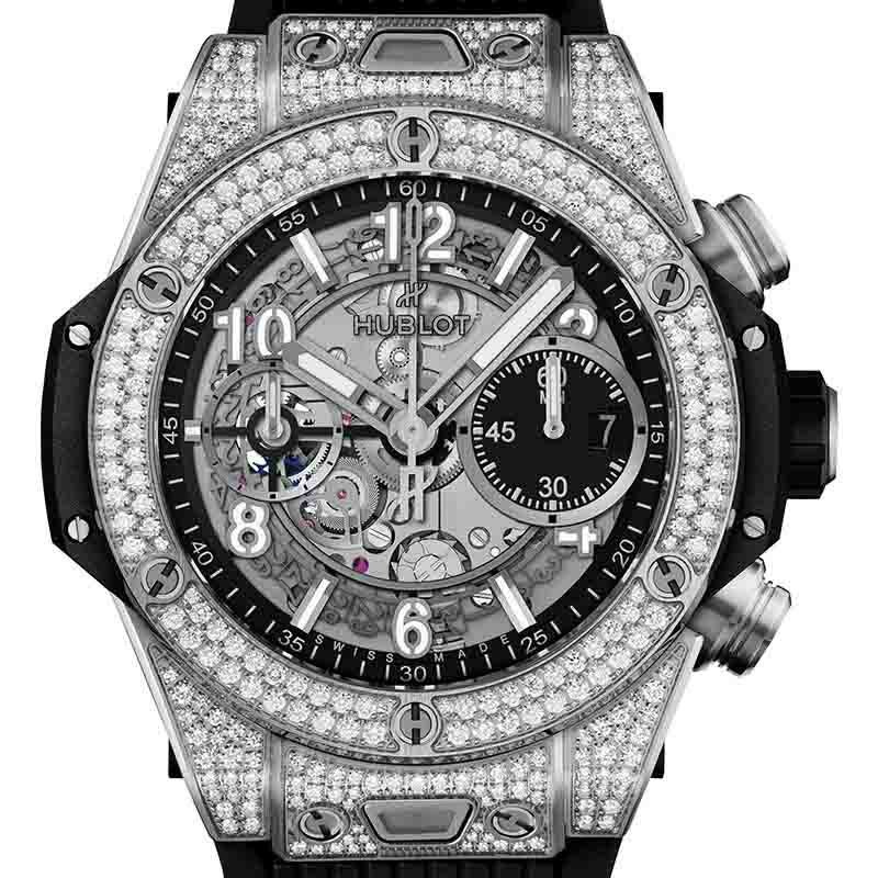 HUBLOT BIG BANG UNICO TITANIUM PAVE ウブロ ビッグ・バン ウニコ チタニウム パヴェ 441.NX.1171.RX.1704