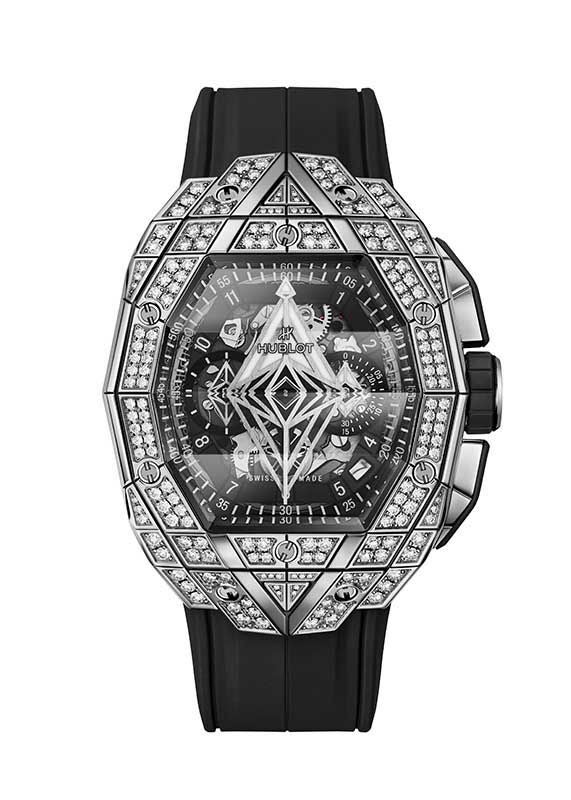 HUBLOT SPIRIT OF BIG BANG SANG BLEU TITANIUM PAVE ウブロ スピリット オブ ビッグ・バン サンブルー チタニウム パヴェ 648.NX.0107.RX.1604.MXM23