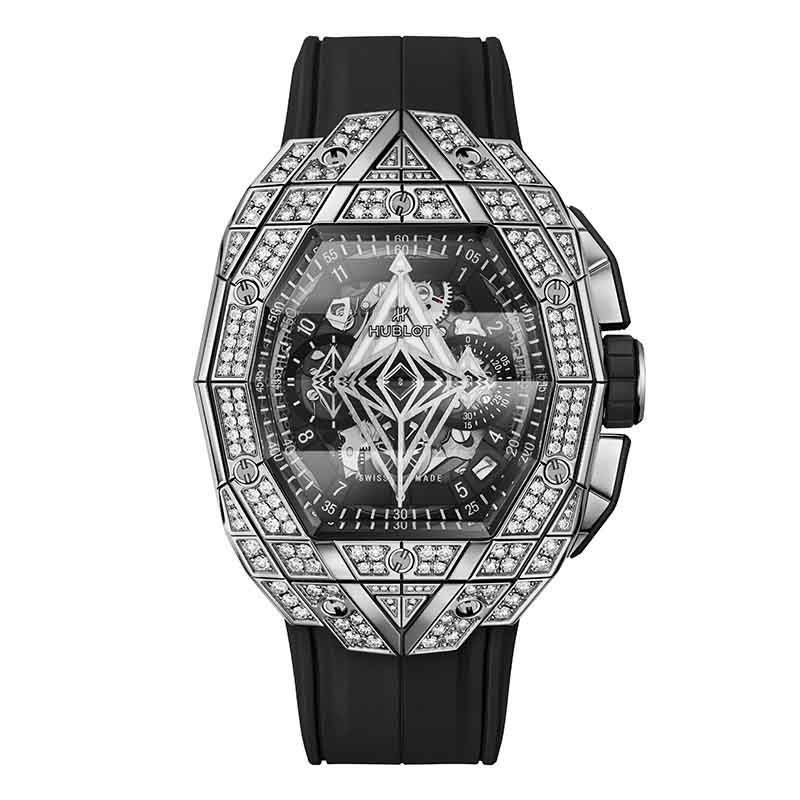 HUBLOT SPIRIT OF BIG BANG SANG BLEU TITANIUM PAVE ウブロ スピリット オブ ビッグ・バン サンブルー チタニウム パヴェ 648.NX.0107.RX.1604.MXM23