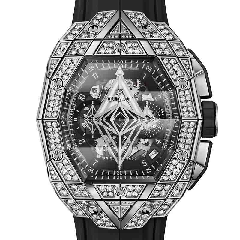 HUBLOT SPIRIT OF BIG BANG SANG BLEU TITANIUM PAVE ウブロ スピリット オブ ビッグ・バン サンブルー チタニウム パヴェ 648.NX.0107.RX.1604.MXM23