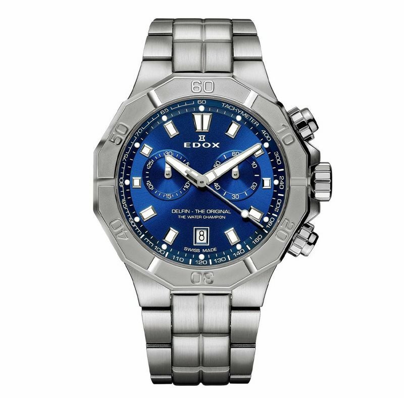 EDOX DELFIN THE ORIGINAL CHRONOGRAPH エドックス デルフィン オリジナル クロノグラフ 10113-3M-BUIN