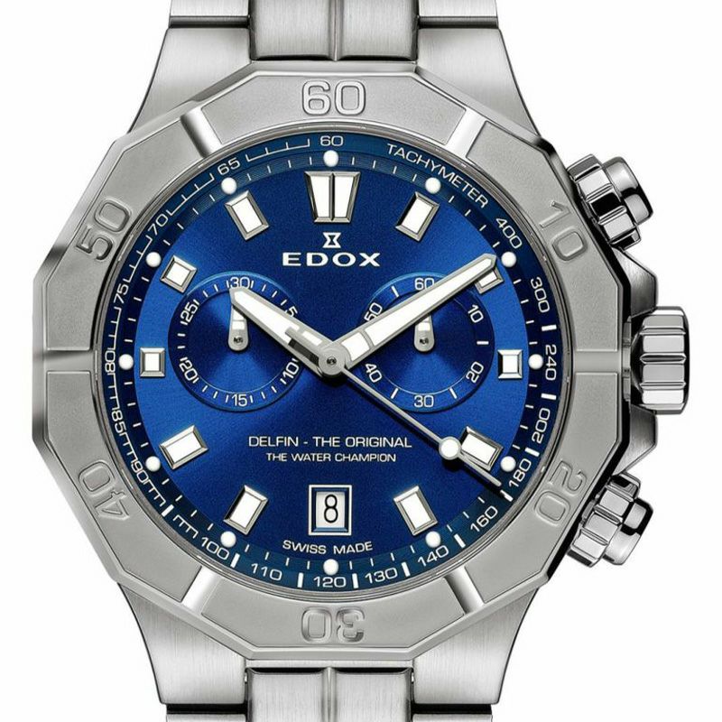 EDOX DELFIN THE ORIGINAL CHRONOGRAPH エドックス デルフィン オリジナル クロノグラフ 10113-3M-BUIN
