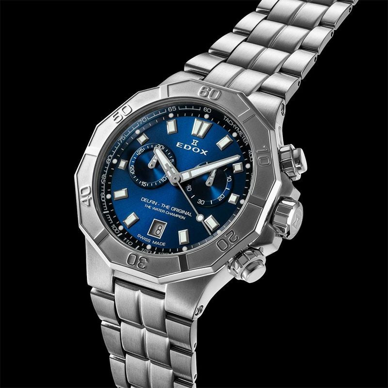 EDOX DELFIN THE ORIGINAL CHRONOGRAPH エドックス デルフィン オリジナル クロノグラフ 10113-3M-BUIN