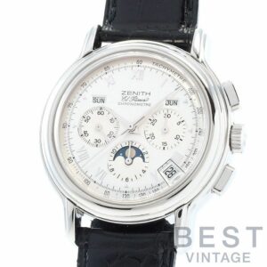 【中古】ZENITH CHRONOMASTER T EL PRIMERO MOON PHASE ゼニス クロノマスターT エル・プリメロ ムーンフェイズ 01.0240.410