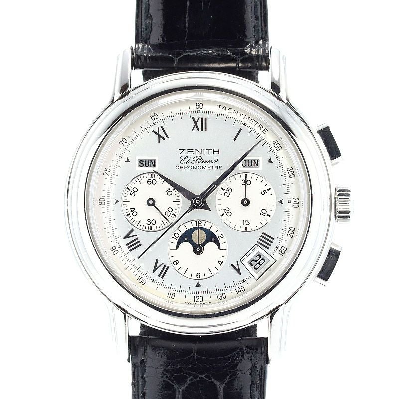 【中古】ZENITH CHRONOMASTER T EL PRIMERO MOON PHASE ゼニス クロノマスターT エル・プリメロ ムーンフェイズ 01.0240.410