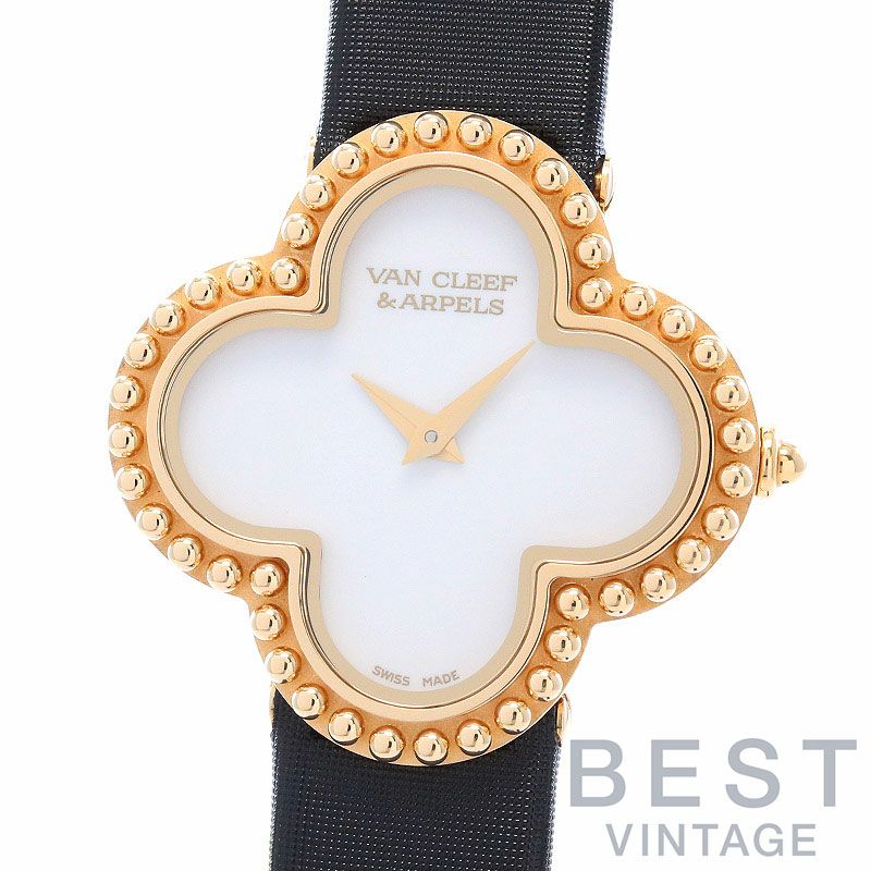 【中古】VAN CLEEF&ARPELS VINTAGE ALHAMBRA SMALL MODEL WATCH ヴァンクリーフ&アーペル ヴィンテージ アルハンブラ スモールモデル ウォッチ VCARD22000