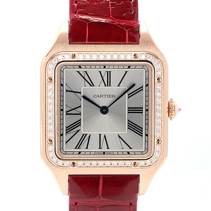 【中古】CARTIER SANTOS-DUMONT WATCH LARGE MODEL カルティエ サントス-デュモン LM WJSA0016