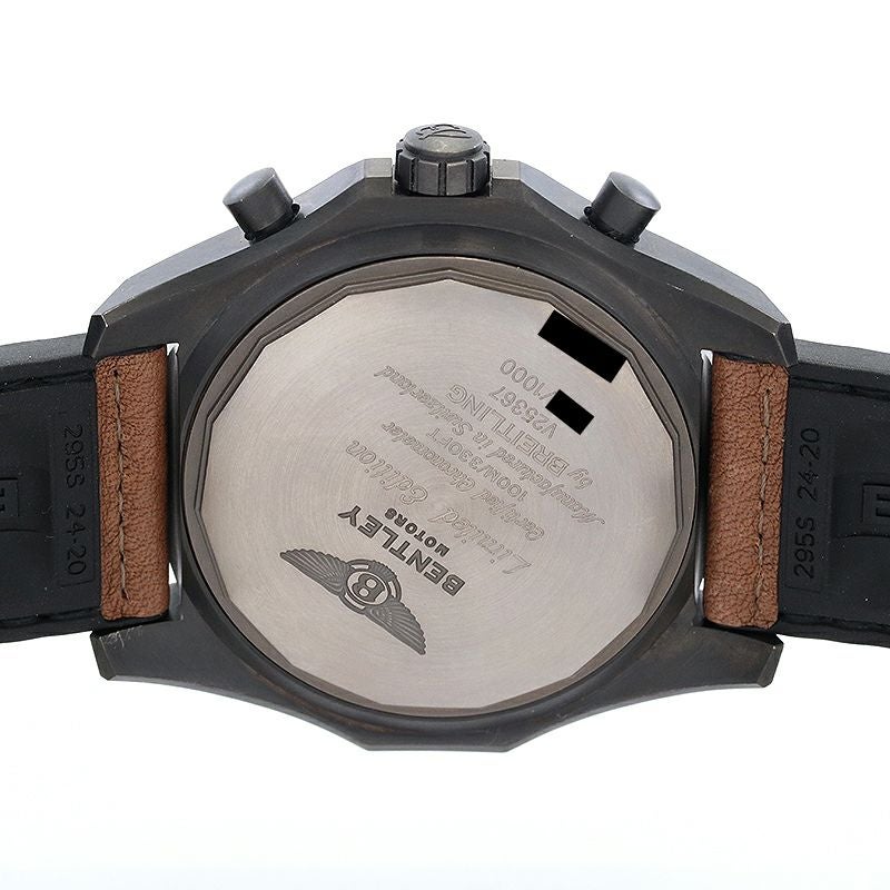 【中古】BREITLING BENTLEY LIGHT BODY MIDNIGHT CARBON LIMITED ブライトリング ベントレー ライトボディ ミッドナイト カーボン 世界限定1000本 V2536722/BC45/295S/V20DSA.2 (V254B45KRV)