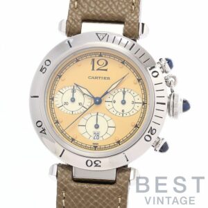 【中古】CARTIER PASHA DE CARTIER PLONGEUR CHRONOGRAPH 38MM カルティエ パシャ ドゥ カルティエ プロンジャー クロノグラフ 38MM W3100355