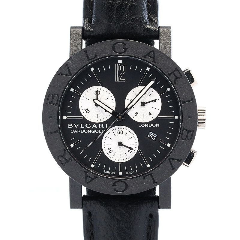【中古】BVLGARI BVLGARI BVLGARI CHRONOGRAPH CARBON GOLD LIMITED TO 999 LONDON ブルガリ ブルガリ ブルガリ クロノグラフ カーボンゴールド 世界限定999本 ロンドン表記 BB38CLCH