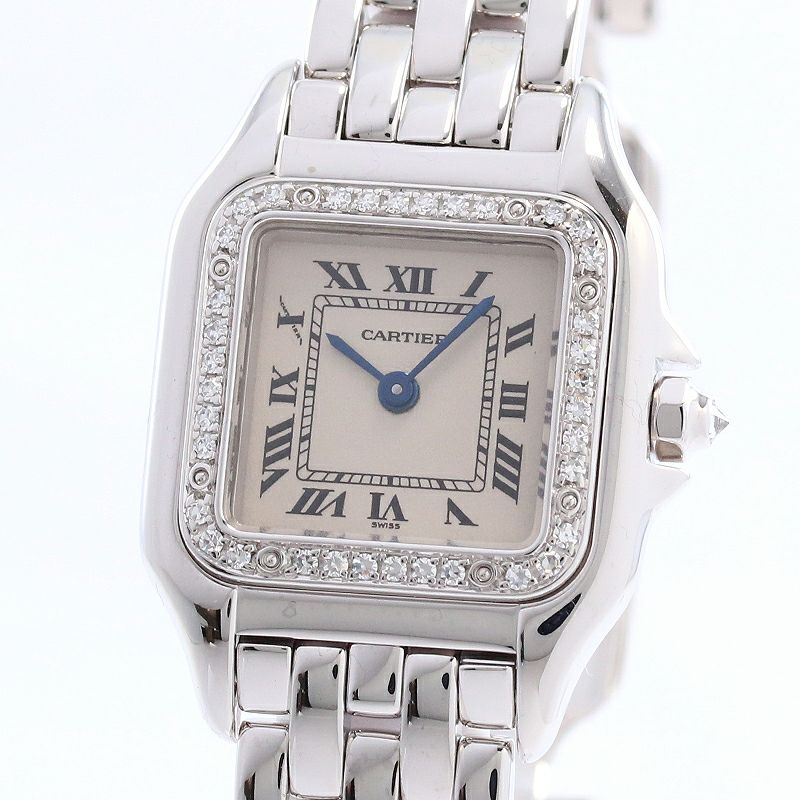 【中古】CARTIER PANTHERE SM DIAMOND BEZEL カルティエ パンテールSM ダイヤモンドベゼル WF3091F3