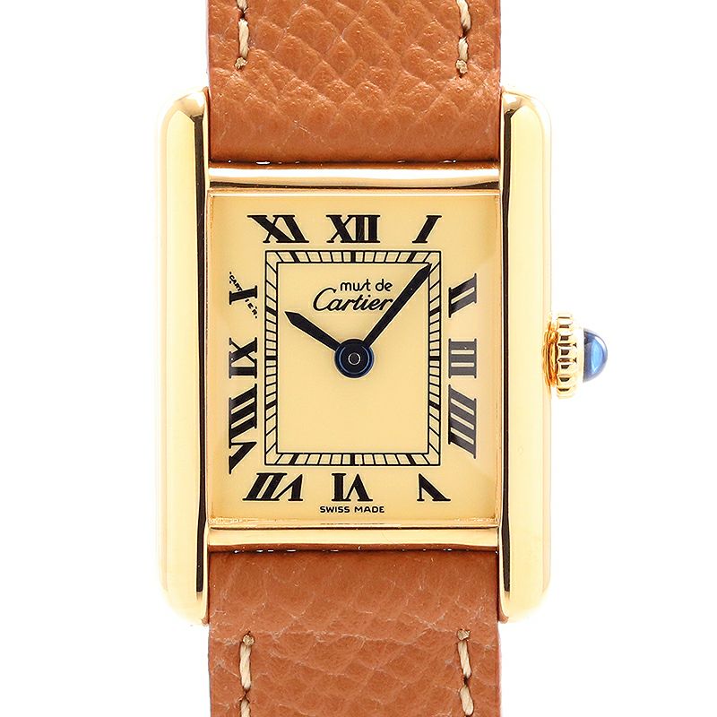 【中古】CARTIER MUST TANK SMALL MODEL VERMEIL カルティエ マストタンクSM 82974213