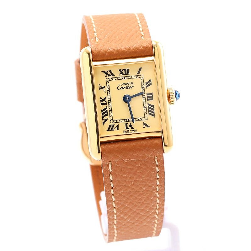 【中古】CARTIER MUST TANK SMALL MODEL VERMEIL カルティエ マストタンクSM 82974213