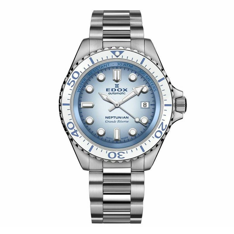 EDOX NEPTUNIAN GRANDE RESERVE DATE AUTOMATIC エドックス ネプチュニアン グランデ リザーブ デイト オートマティック 80801-3BBUM-BUCDN