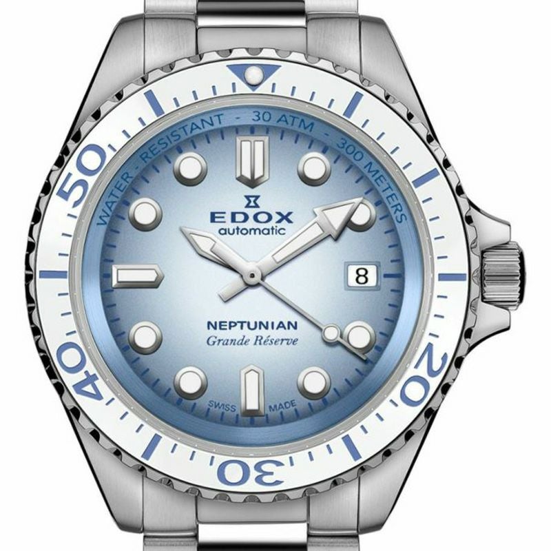 EDOX NEPTUNIAN GRANDE RESERVE DATE AUTOMATIC エドックス ネプチュニアン グランデ リザーブ デイト オートマティック 80801-3BBUM-BUCDN