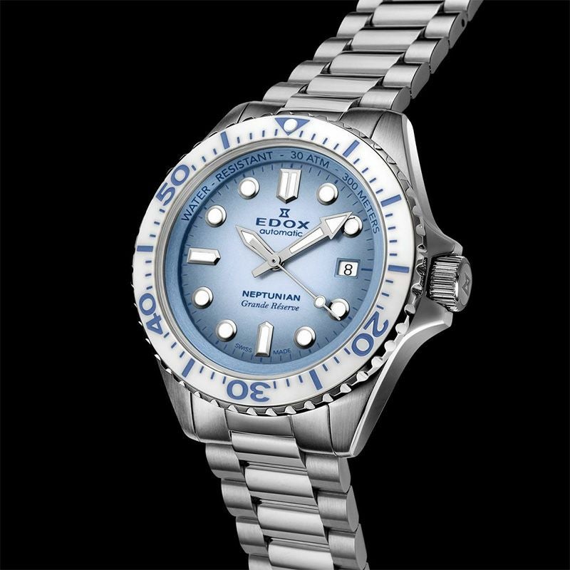EDOX NEPTUNIAN GRANDE RESERVE DATE AUTOMATIC エドックス ネプチュニアン グランデ リザーブ デイト オートマティック 80801-3BBUM-BUCDN