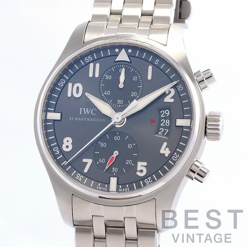 【中古】IWC PILOT’S WATCH SPITFIRE CHRONOGRAPH アイ・ダブリュー・シー パイロット ウォッチ スピットファイア クロノグラフ IW387804