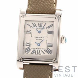 【中古】CARTIER TANK A VIS LARGE MODEL DUAL TIME ZONES CPCP カルティエ タンク ア・ヴィス LM IIタイムゾーン CPCP W1534351