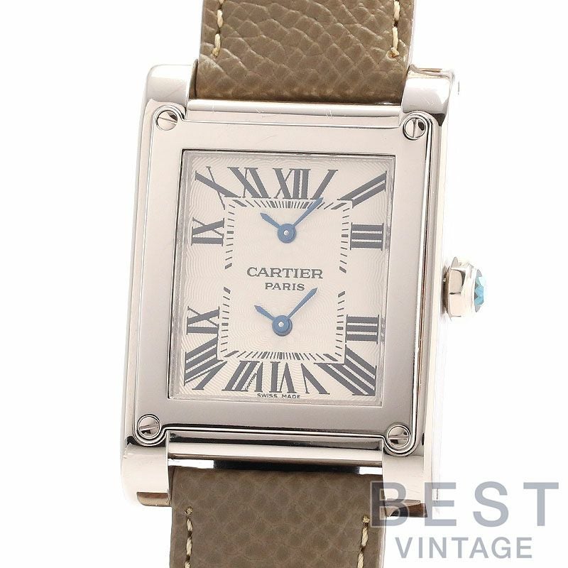 【中古】CARTIER TANK A VIS LARGE MODEL DUAL TIME ZONES CPCP カルティエ タンク ア・ヴィス LM IIタイムゾーン CPCP W1534351