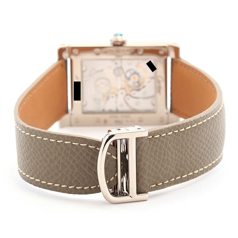 【中古】CARTIER TANK A VIS LARGE MODEL DUAL TIME ZONES CPCP カルティエ タンク ア・ヴィス LM IIタイムゾーン CPCP W1534351