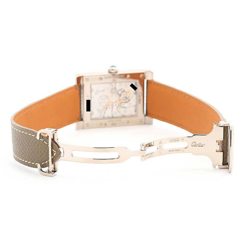 【中古】CARTIER TANK A VIS LARGE MODEL DUAL TIME ZONES CPCP カルティエ タンク ア・ヴィス LM IIタイムゾーン CPCP W1534351