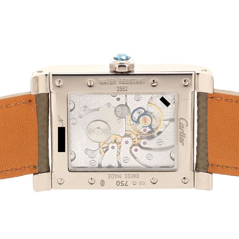 【中古】CARTIER TANK A VIS LARGE MODEL DUAL TIME ZONES CPCP カルティエ タンク ア・ヴィス LM IIタイムゾーン CPCP W1534351