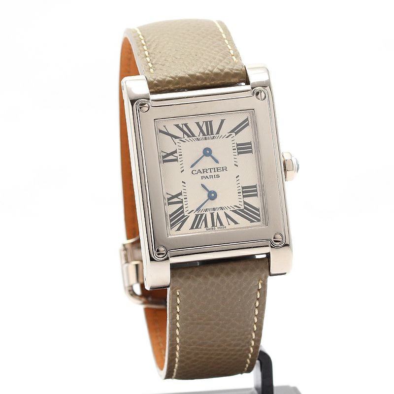 【中古】CARTIER TANK A VIS LARGE MODEL DUAL TIME ZONES CPCP カルティエ タンク ア・ヴィス LM IIタイムゾーン CPCP W1534351