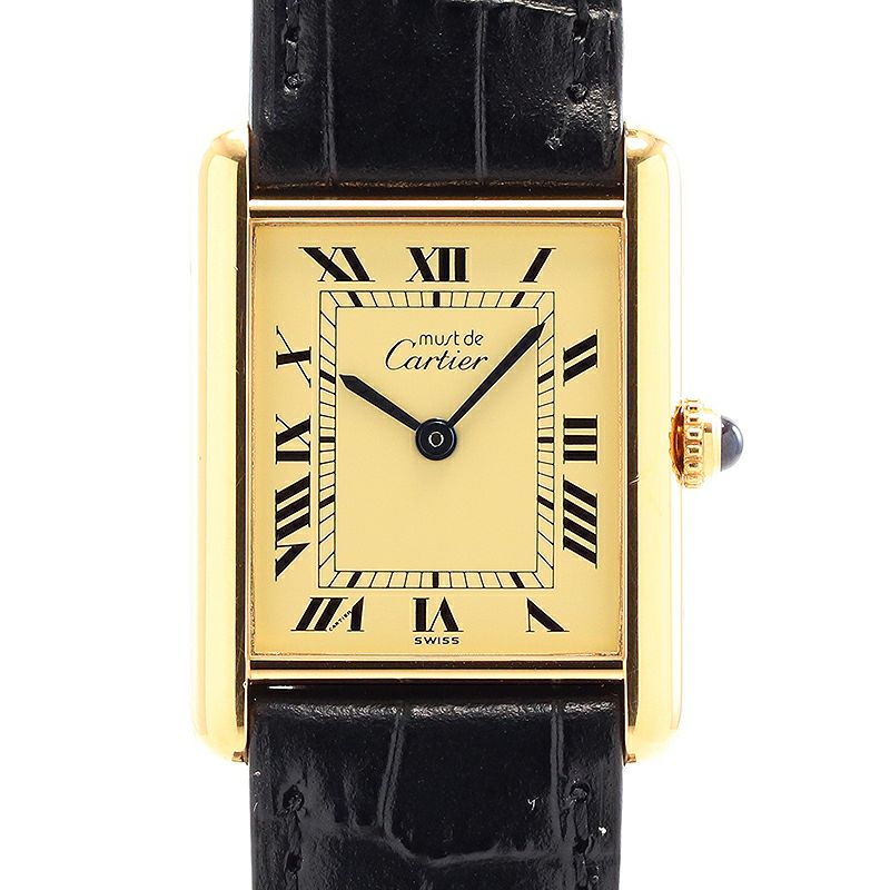 【中古】CARTIER MUST TANK LARGE MODEL VERMEIL カルティエ マストタンクLM ヴェルメイユ W1002753