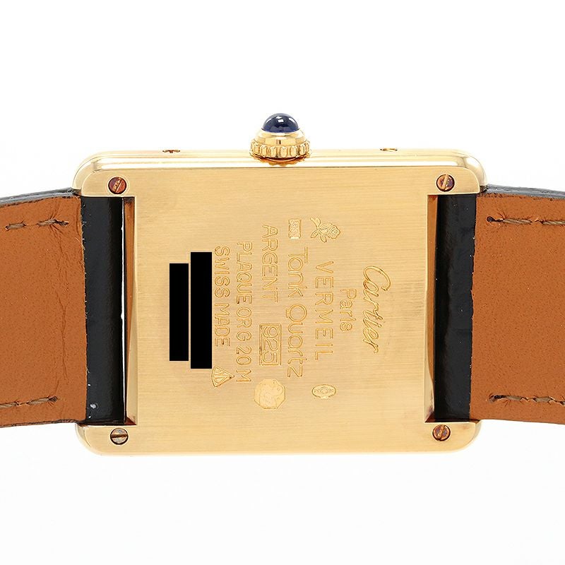 【中古】CARTIER MUST TANK LARGE MODEL VERMEIL カルティエ マストタンクLM ヴェルメイユ W1002753