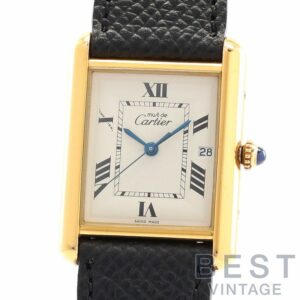 【中古】CARTIER MUST TANK LARGE MODEL VERMEIL カルティエ マスト タンクLM ヴェルメイユ W1013754