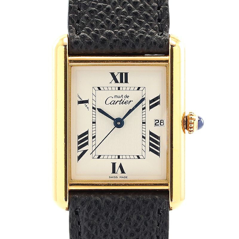 【中古】CARTIER MUST TANK LARGE MODEL VERMEIL カルティエ マスト タンクLM ヴェルメイユ W1013754