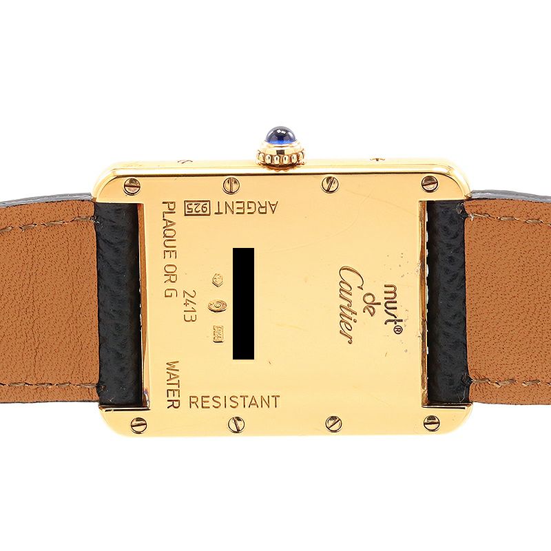 【中古】CARTIER MUST TANK LARGE MODEL VERMEIL カルティエ マスト タンクLM ヴェルメイユ W1013754