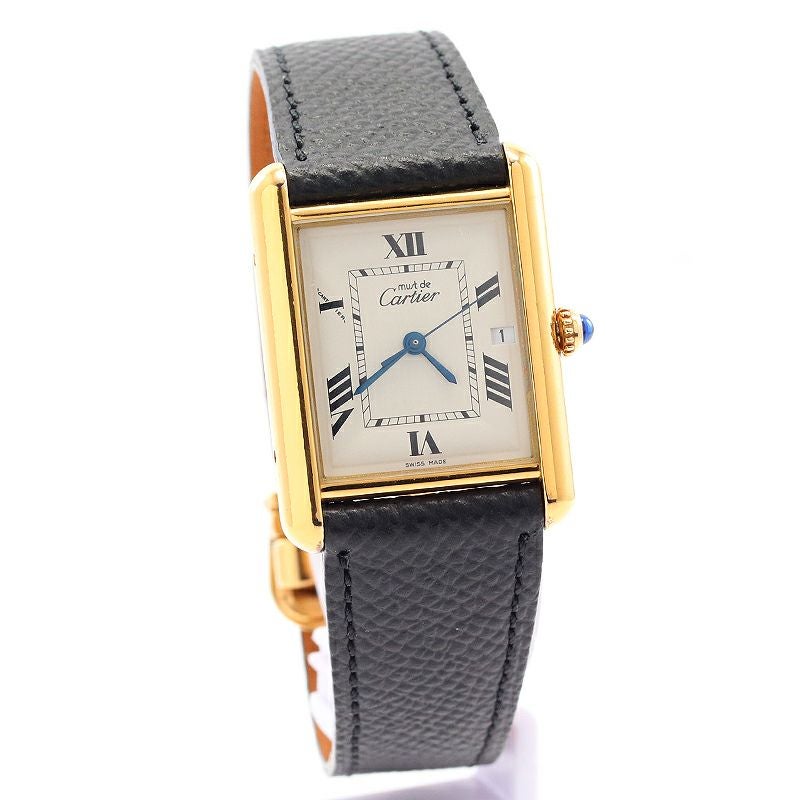 【中古】CARTIER MUST TANK LARGE MODEL VERMEIL カルティエ マスト タンクLM ヴェルメイユ W1013754
