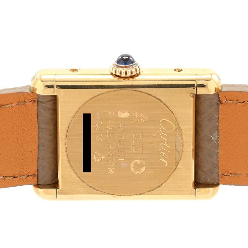 【中古】CARTIER MUST TANK SMALL MODEL VERMEIL カルティエ マストタンクSM ヴェルメイユ -