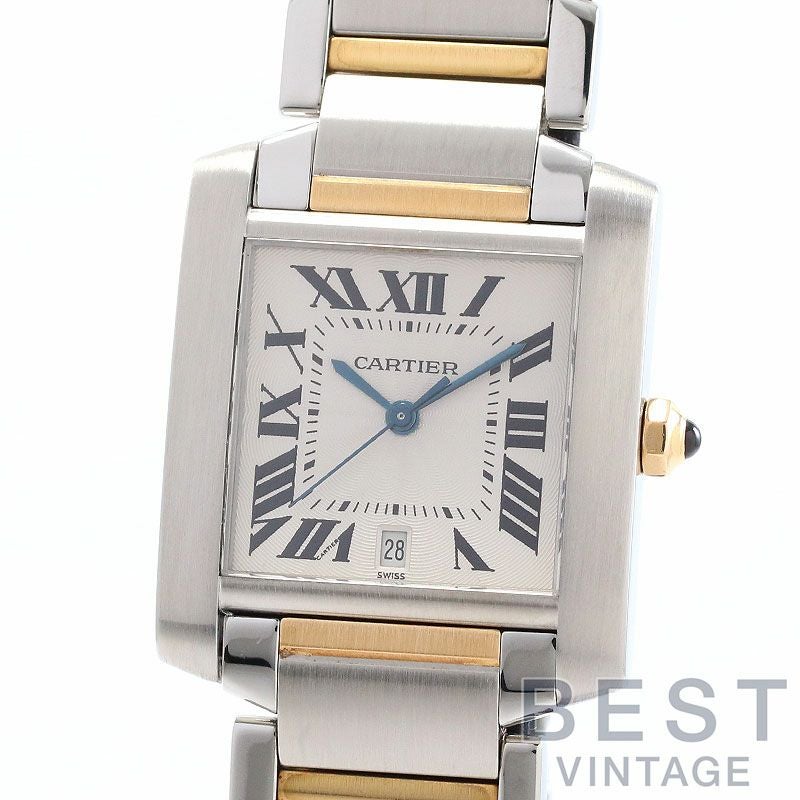 【中古】CARTIER TANK FRANCAISE LARGE MODEL カルティエ タンクフランセーズLM W51005Q4