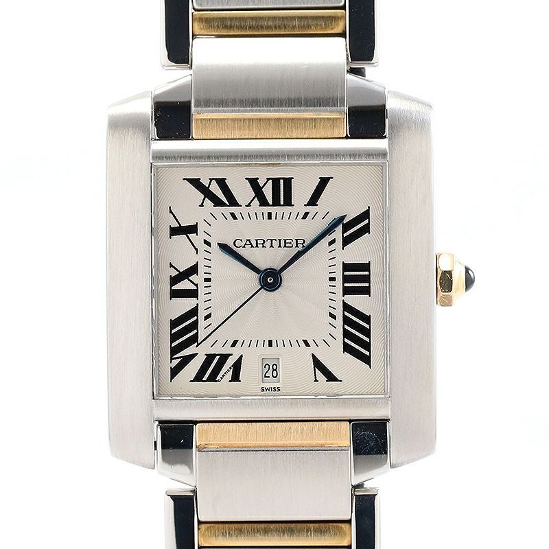 【中古】CARTIER TANK FRANCAISE LARGE MODEL カルティエ タンクフランセーズLM W51005Q4