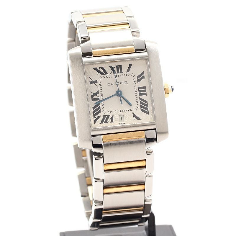 【中古】CARTIER TANK FRANCAISE LARGE MODEL カルティエ タンクフランセーズLM W51005Q4