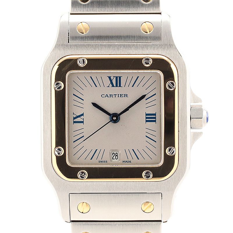 【中古】CARTIER SANTOS GALBEE LARGE MODEL カルティエ サントスガルベLM W20023C4