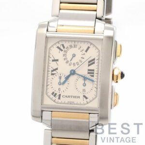 【中古】CARTIER TANK FRANCAISE EXTRA-LARGE MODEL CHRONO REFLEX カルティエ タンクフランセーズXL クロノリフレックス W51004Q4