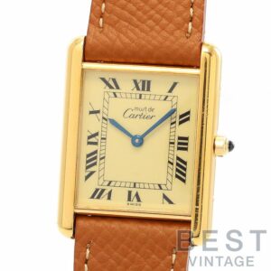 【中古】CARTIER MUST TANK LARGE MODEL VERMEIL カルティエ マストタンクLM ヴェルメイユ 83918223