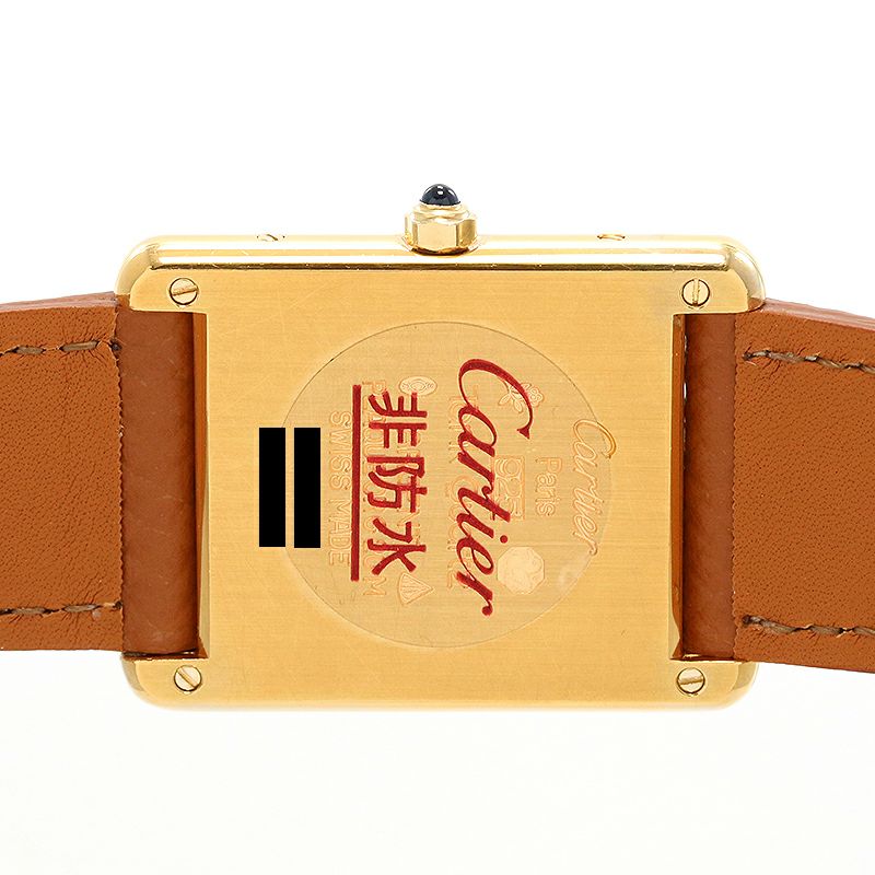 【中古】CARTIER MUST TANK LARGE MODEL VERMEIL カルティエ マストタンクLM ヴェルメイユ 83918223