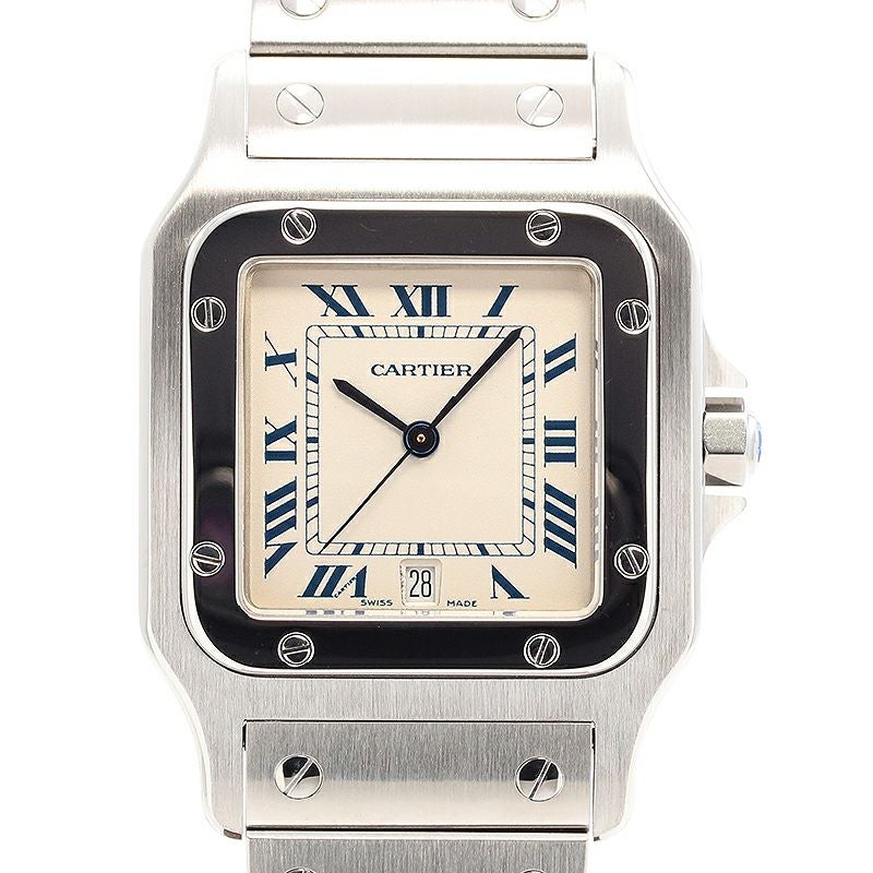 【中古】CARTIER SANTOS GALBEE LARGE MODEL カルティエ サントスガルベLM W20018D6