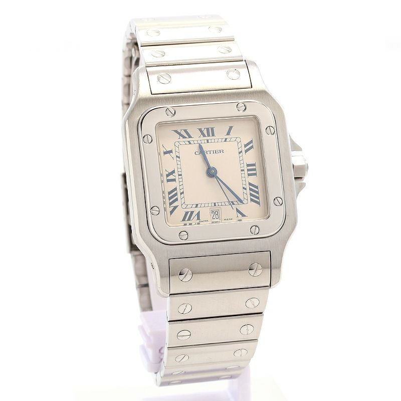 【中古】CARTIER SANTOS GALBEE LARGE MODEL カルティエ サントスガルベLM W20018D6