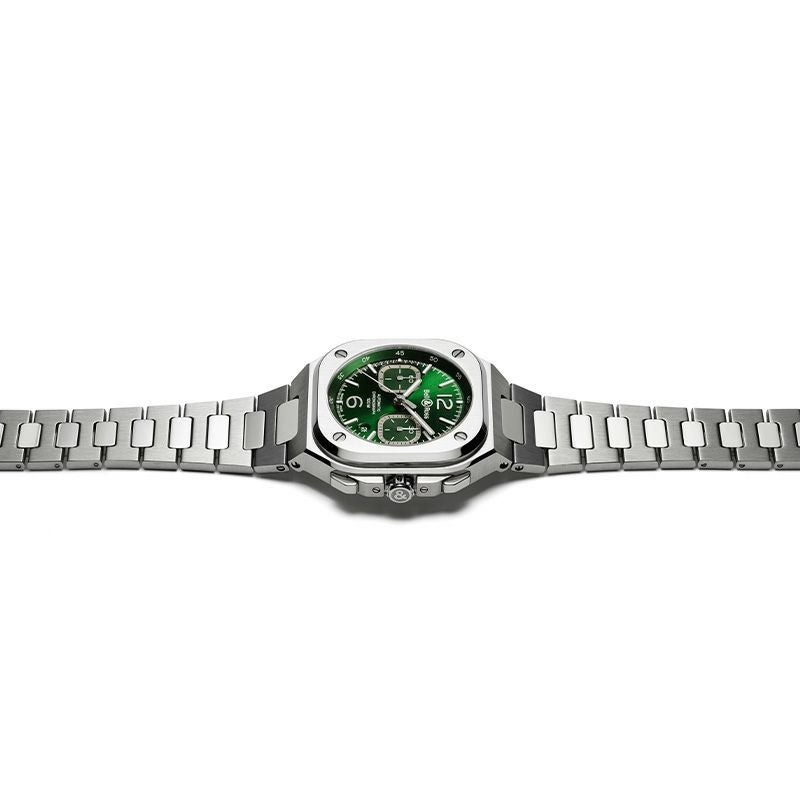 Bell & Ross BR 05 CHRONO GREEN STEEL ベル&ロス BR 05 クロノ グリーン スティール BR05C-GN-ST/SST